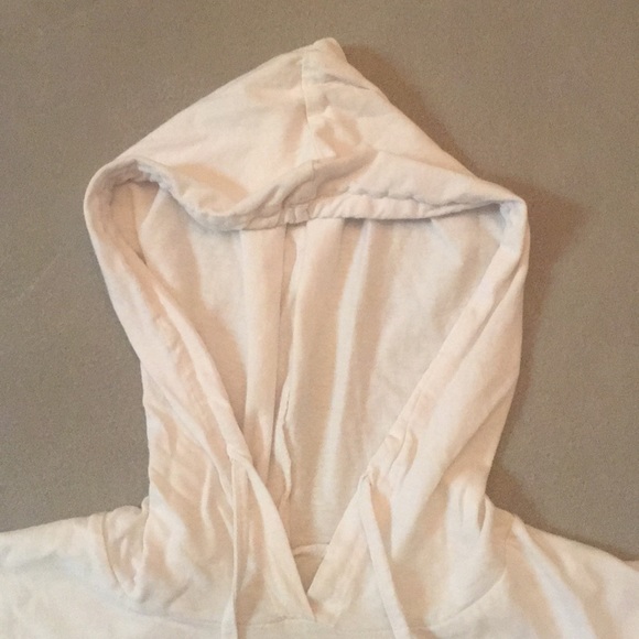 “ORIGINAL” cropped hooded-tee/checkered sleeves. - Picture 2 of 3